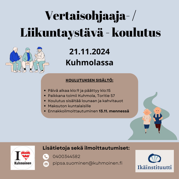 Vertaisohjaaja- ja liikuntaystävä-koulutus